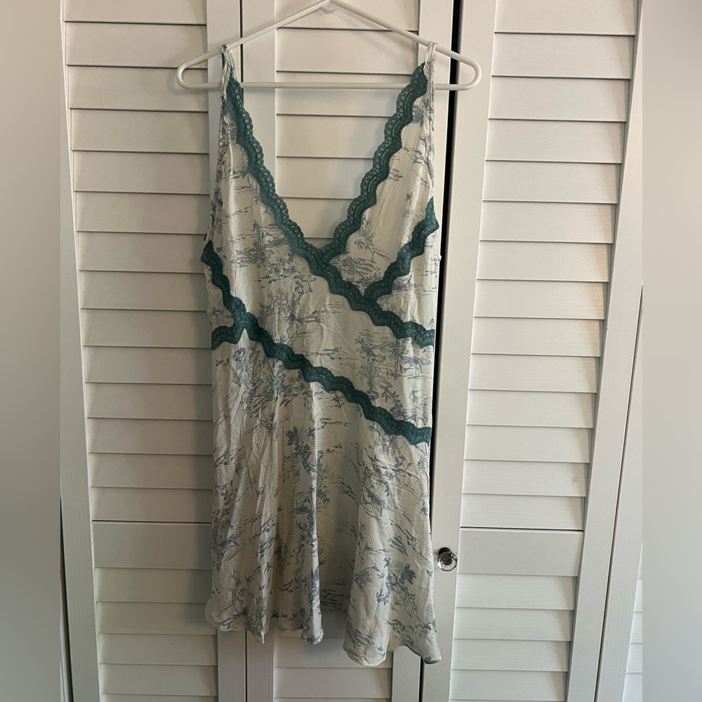 Free people slip my mind printed trapeze dress